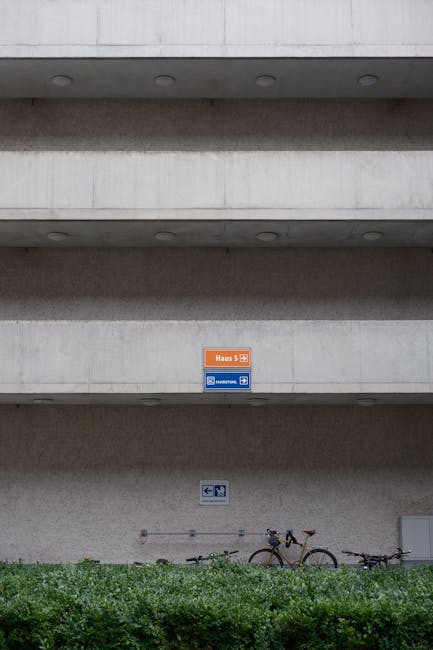 Modern concrete architecture representing commercial property insurance